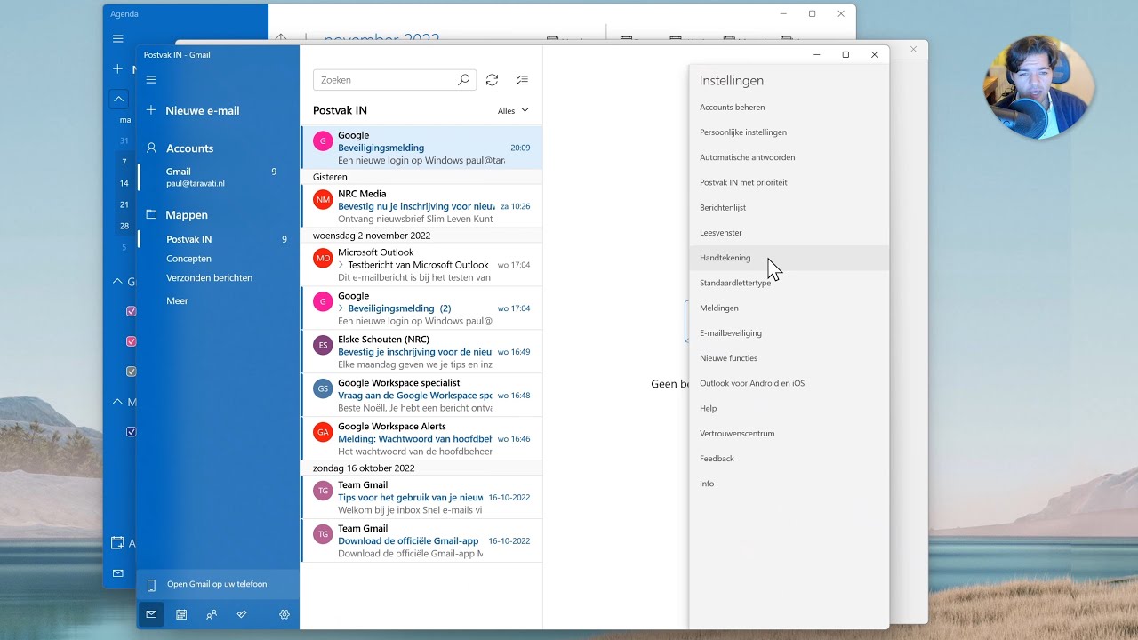 Koppel Windows Mail, Agenda en Personen met Google Workspace: Stap-voor ...